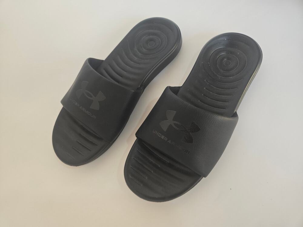 Under Armour Ansa Fixed Slides Mens 10 Black Sport Sandals Never Worn NWOT